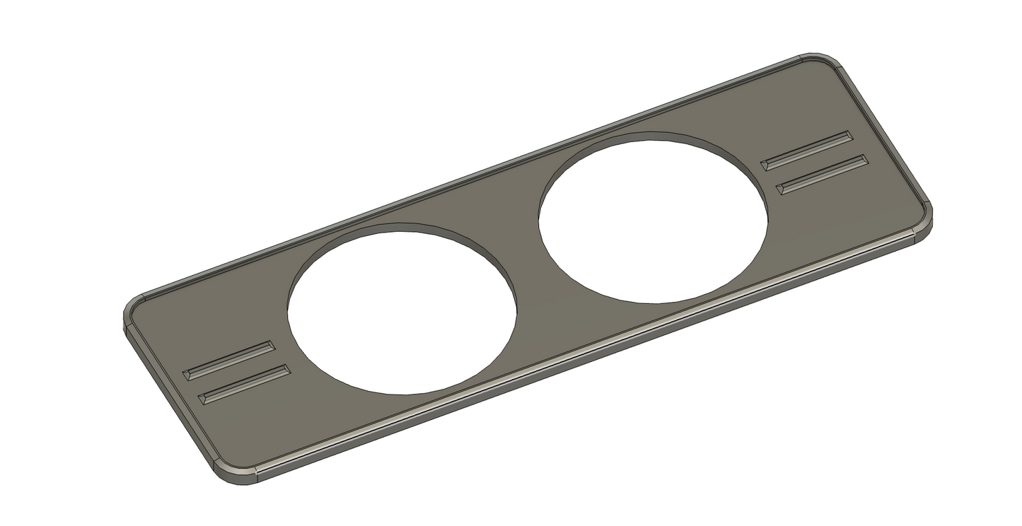 40 Series Land Cruiser Radio blank plate