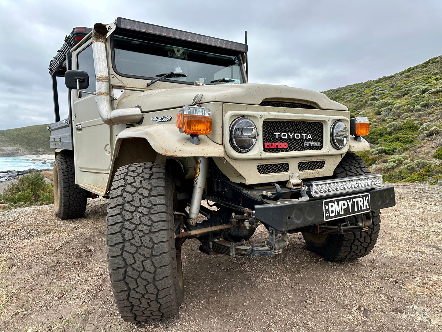 Land Cruiser turbo grill badge