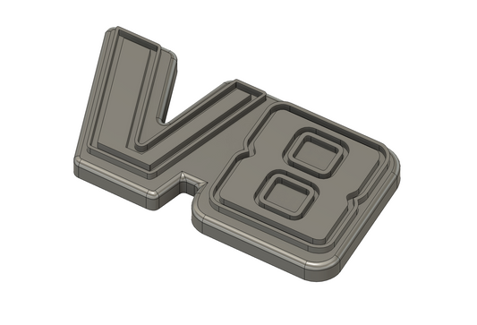 40 Series Grill badges - V8 Emblem style
